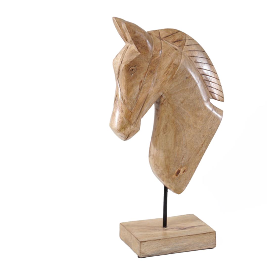 פסלי עץ | סוסים וחיות מעץ, עלה עץ דקורטיבי פסלי בראס מסגרת עץ